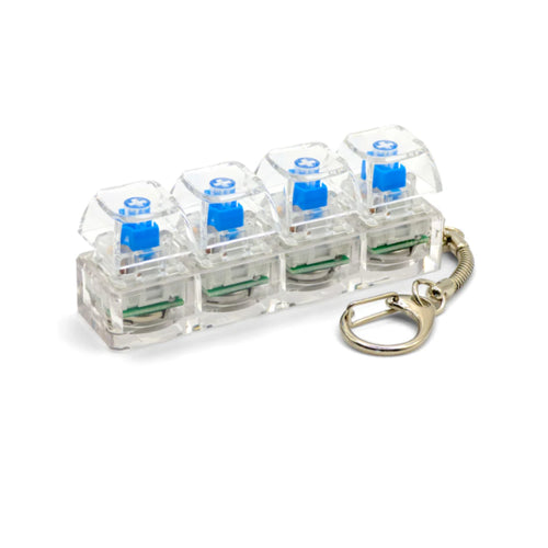 keychain with led keyboard antistress